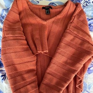 Orange Forever 21 Cropped Sweater Size Small